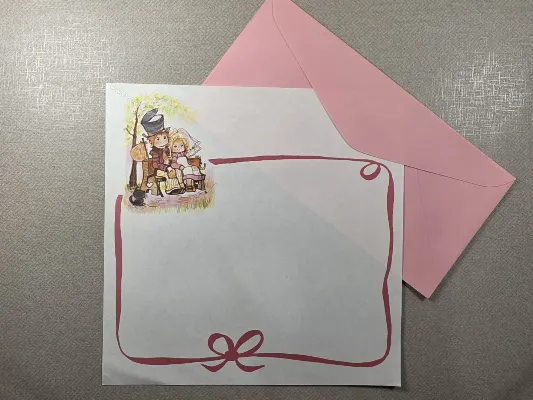 Conjunto de papel de carta antigo - 971