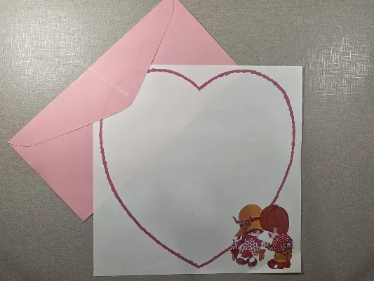 Conjunto de papel de carta antigo - 972