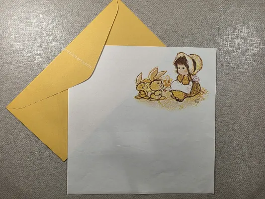 Conjunto de papel de carta antigo - 973