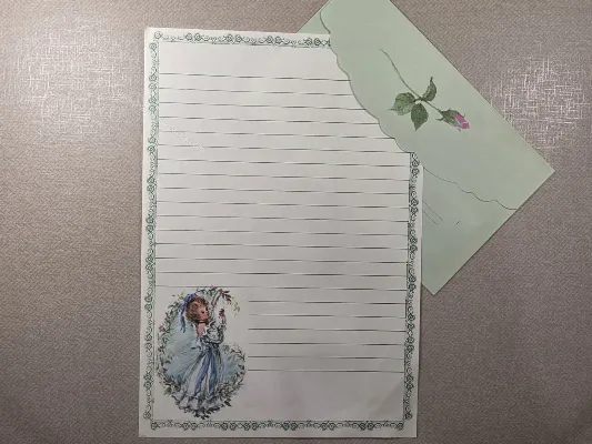 Conjunto de papel de carta antigo - 978
