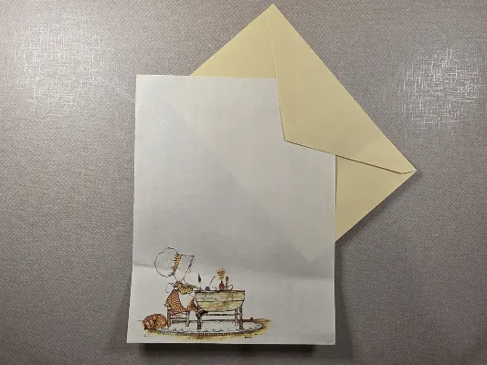 Conjunto de papel de carta antigo - 981