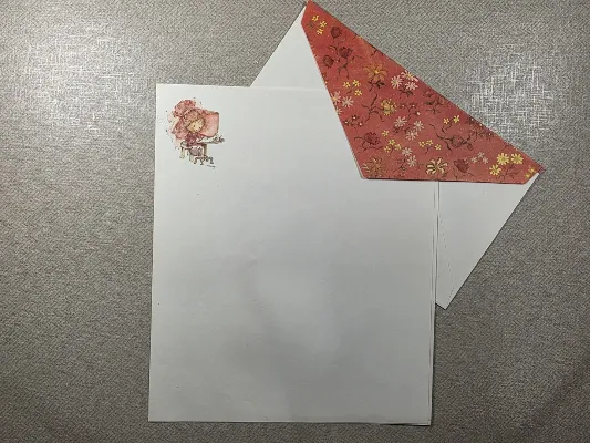 Conjunto de papel de carta antigo - 983