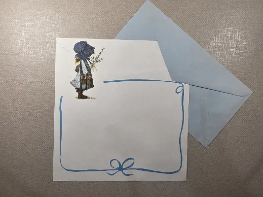 Conjunto de papel de carta antigo - 984