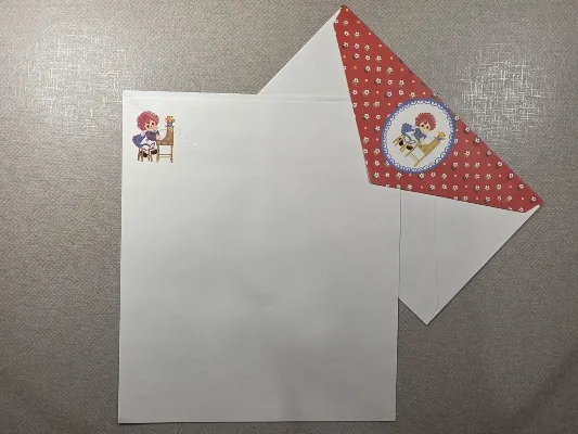 Conjunto de papel de carta antigo - 985