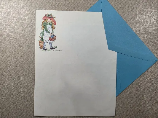 Conjunto de papel de carta antigo - 986