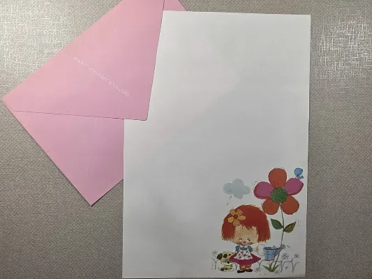 Conjunto de papel de carta antigo - 988