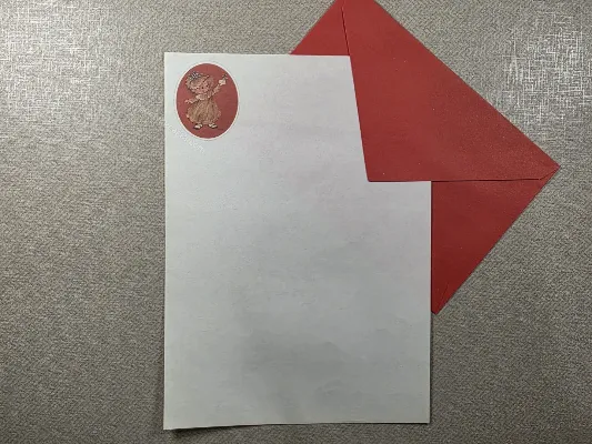 Conjunto de papel de carta antigo - 995