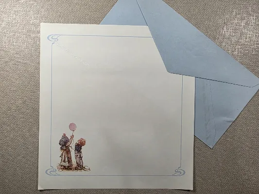 Conjunto de papel de carta antigo - 996