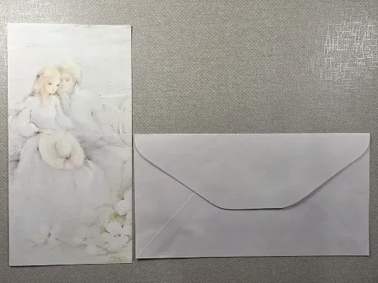 Papel de carta antigo - Coleção Julia - 01