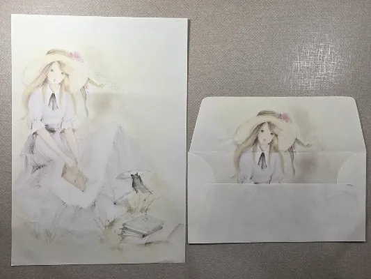 Papel de carta antigo - Coleção Julia - 10