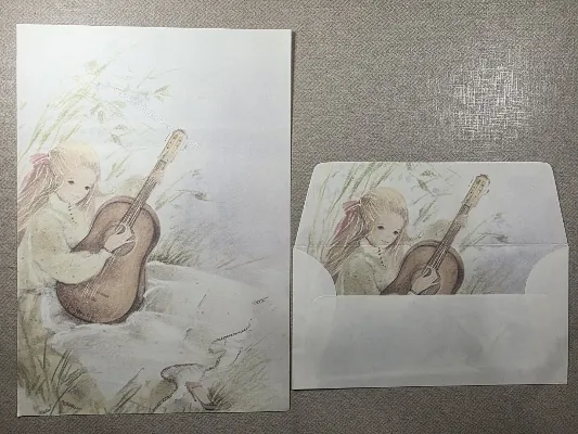 Papel de carta antigo - Coleção Julia - 13