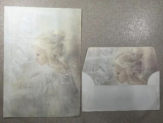 Papel de carta antigo - Coleção Julia - 15