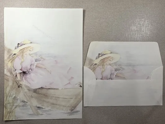 Papel de carta antigo - Coleção Julia - 18