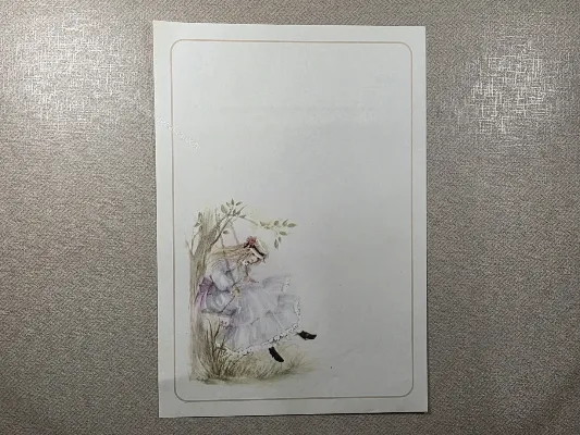 Papel de carta antigo - Coleção Julia - 19