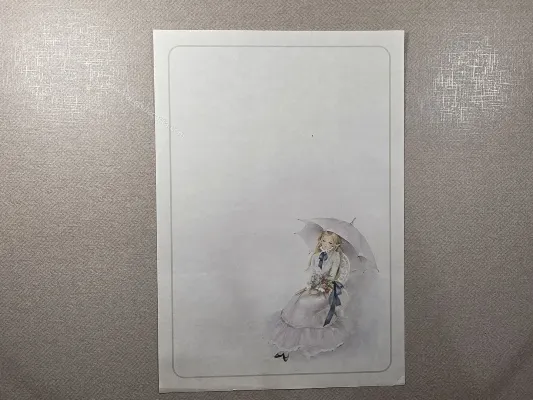 Papel de carta antigo - Coleção Julia - 22