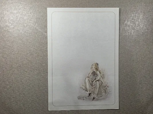 Papel de carta antigo - Coleção Julia - 23