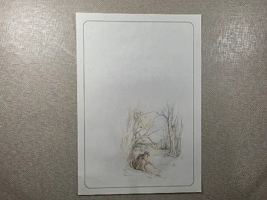 Papel de carta antigo - Coleção Julia - 24
