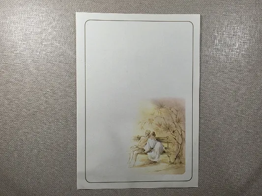 Papel de carta antigo - Coleção Julia - 25