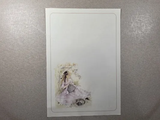 Papel de carta antigo - Coleção Julia - 26
