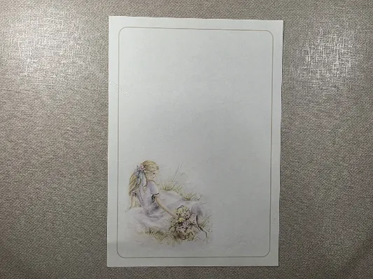 Papel de carta antigo - Coleção Julia - 27