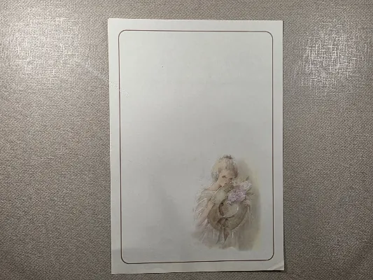 Papel de carta antigo - Coleção Julia - 31