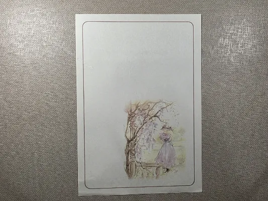 Papel de carta antigo - Coleção Julia - 32