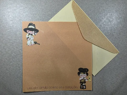Papel de carta antigo - Coleção Os Intocáveis - 12