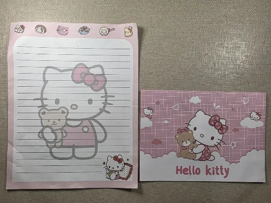 Papel de carta antigo da Hello Kitty 673