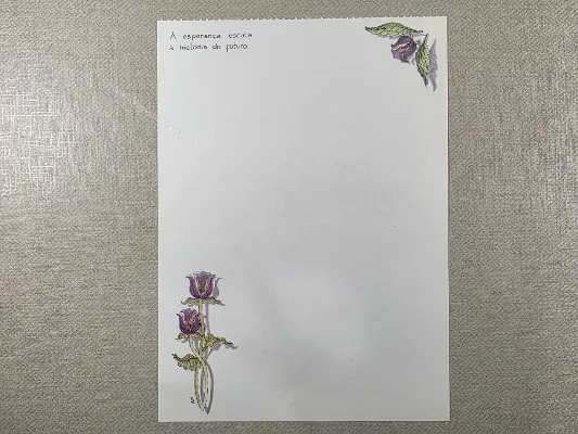 Papel de carta antigo - Coleção Bia - 10