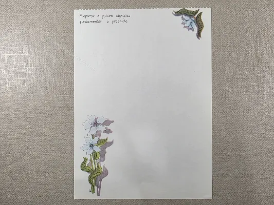 Papel de carta antigo - Coleção Bia - 12