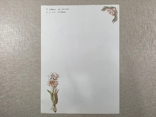 Papel de carta antigo - Coleção Bia - 13