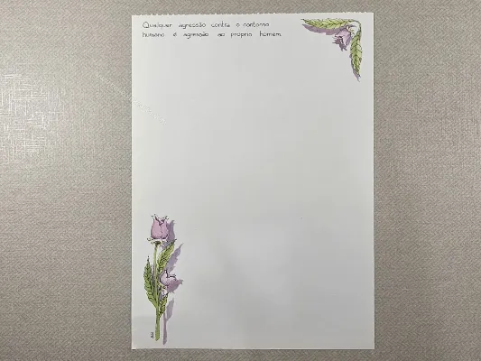 Papel de carta antigo - Coleção Bia - 16