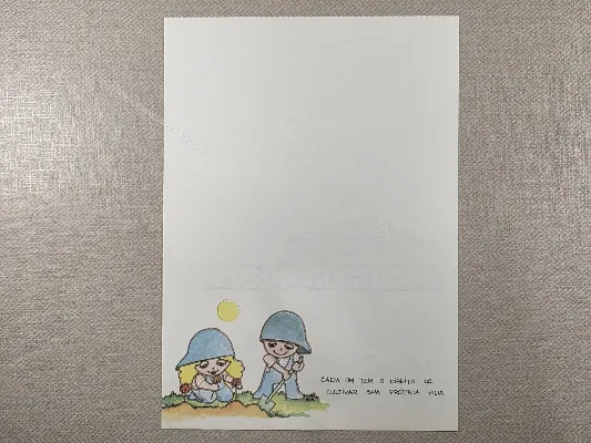 Papel de carta antigo - Coleção Bia - 17