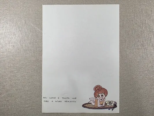 Papel de carta antigo - Coleção Bia - 19