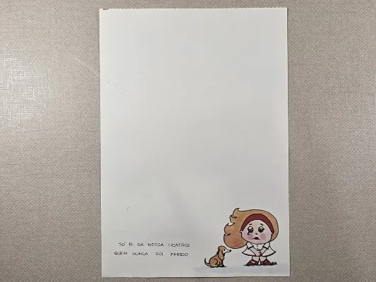 Papel de carta antigo - Coleção Bia - 20