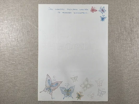 Papel de carta antigo - Coleção Bia - 21