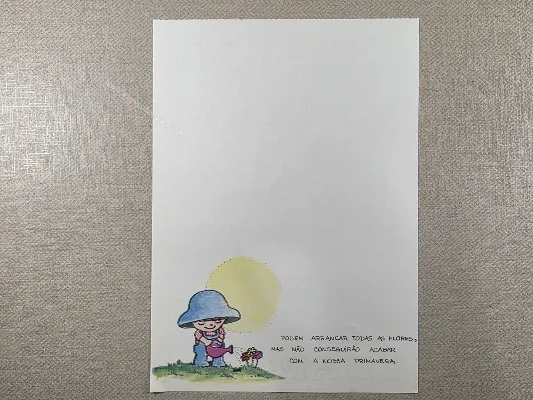 Papel de carta antigo - Coleção Bia - 23