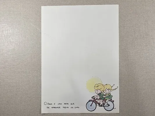 Papel de carta antigo - Coleção Bia - 31