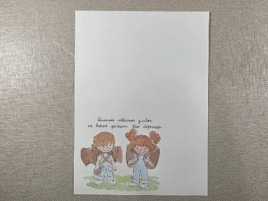 Papel de carta antigo - Coleção Bia - 32