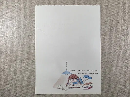 Papel de carta antigo - Coleção Bia - 33