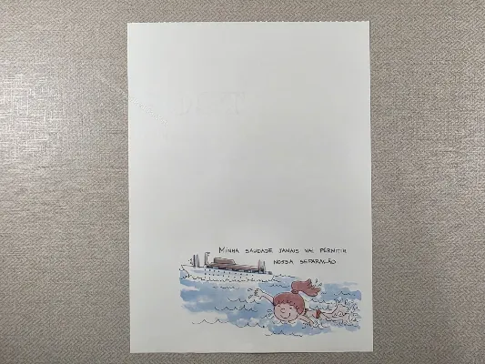 Papel de carta antigo - Coleção Bia - 34