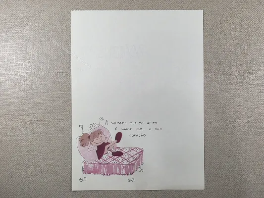Papel de carta antigo - Coleção Bia - 35