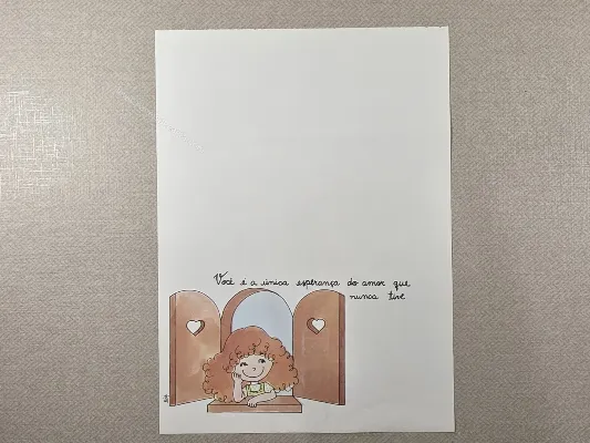 Papel de carta antigo - Coleção Bia - 42