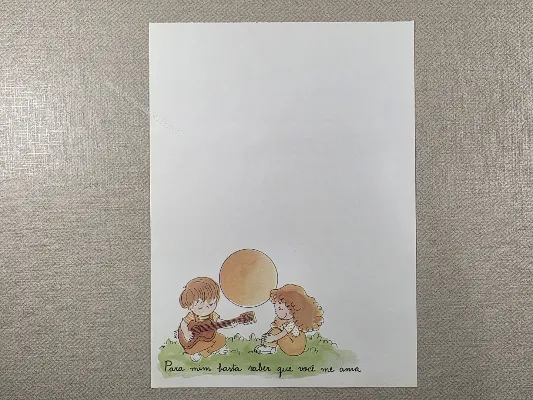 Papel de carta antigo - Coleção Bia - 43
