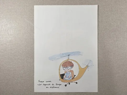 Papel de carta antigo - Coleção Bia - 46
