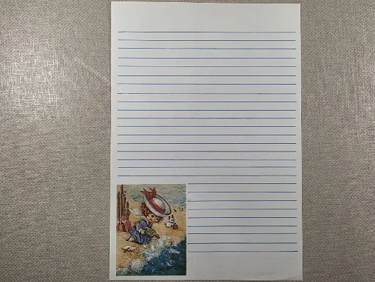 Papel de carta Menininhas - 2437
