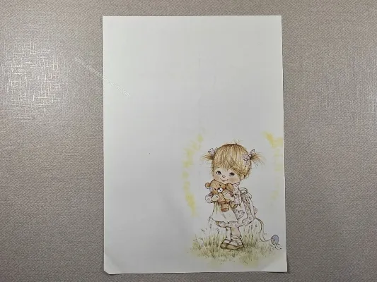 Papel de carta Menininhas - 2452