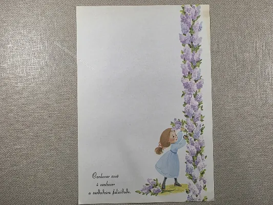 Papel de carta Menininhas - 2455