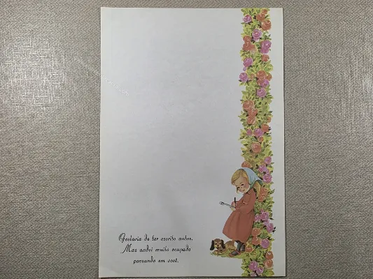 Papel de carta Menininhas - 2458