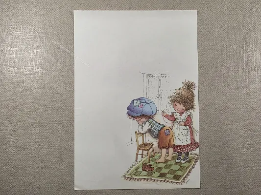 Papel de carta Menininhas - 2459
